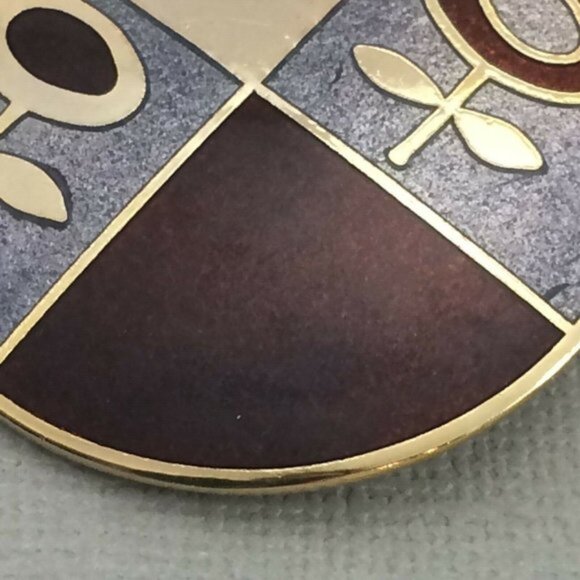 De Passille Sylvestre Enamel Modernist MCM Flower Brooch Pin Vtg Quebec - Picture 6 of 12